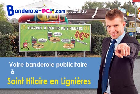 A Saint-Hilaire-en-Lignières (Cher/18160) recevez votre banderole publicitaire