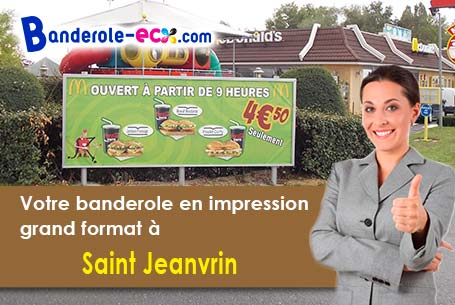 A Saint-Jeanvrin (Cher/18370) recevez votre banderole pas cher