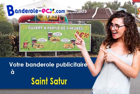 Recevez votre banderole pas cher à Saint-Satur (Cher/18300)