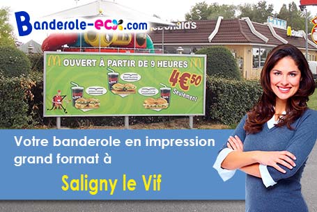 Impression de banderole personnalisée à Saligny-le-Vif (Cher/18800)