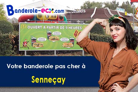 A Senneçay (Cher/18340) recevez votre banderole pas cher