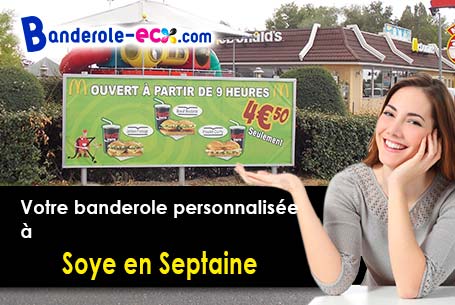 Impression de banderole publicitaire à Soye-en-Septaine (Cher/18340)