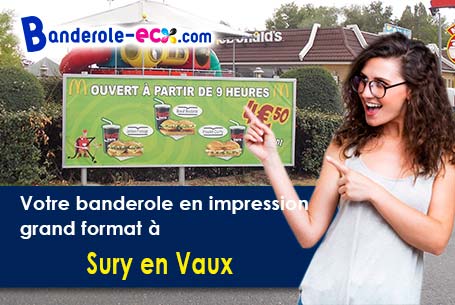 A Sury-en-Vaux (Cher/18300) recevez votre banderole publicitaire