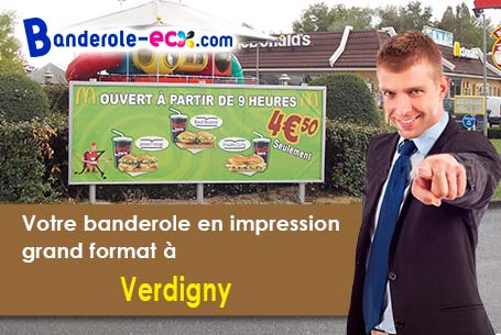 Recevez votre banderole publicitaire à Verdigny (Cher/18300)