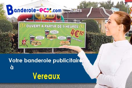 Impression de banderole publicitaire à Vereaux (Cher/18600)