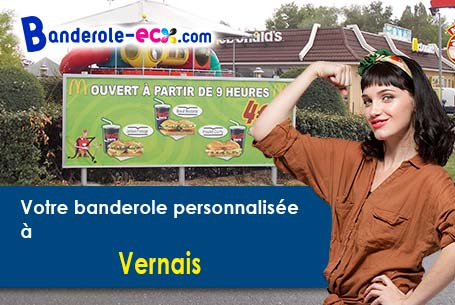 Recevez votre banderole publicitaire à Vernais (Cher/18210)