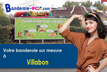 A Villabon (Cher/18800) recevez votre banderole pas cher