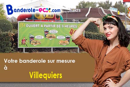 A Villequiers (Cher/18800) recevez votre banderole personnalisée