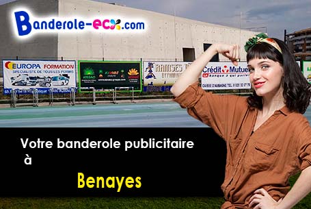 A Benayes (Corrèze/19510) commandez votre banderole personnalisée