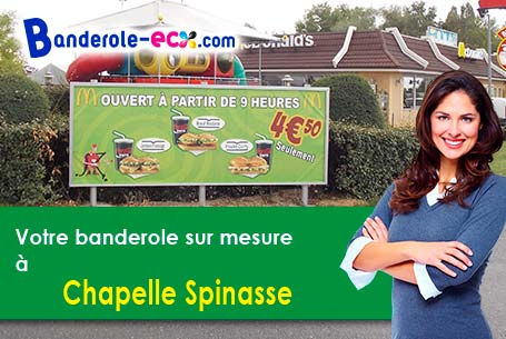Recevez votre banderole publicitaire à Chapelle-Spinasse (Corrèze/19300)