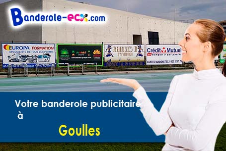 A Goulles (Corrèze/19430) commandez votre banderole personnalisée