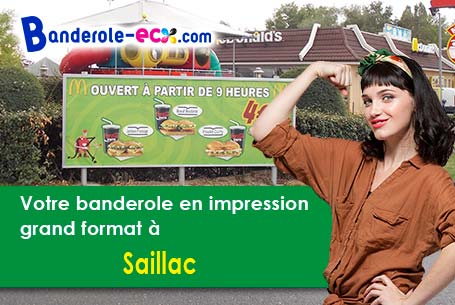 A Saillac (Corrèze/19500) impression de banderole personnalisée