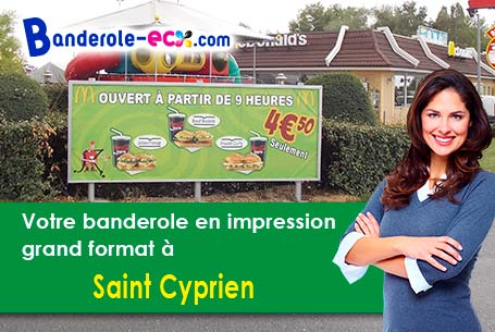 Impression de banderole publicitaire à Saint-Cyprien (Corrèze/19130)