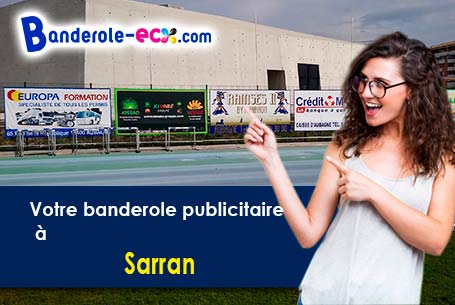 Banderole publicitaire pour vos foires à Sarran (Corrèze/19800)