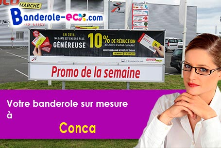 Création graphique gratuite de votre banderole personnalisée à Conca (Corse-du-sud/20135)