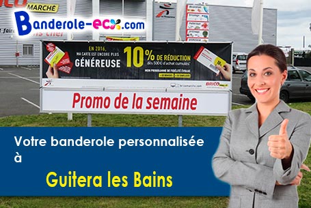 Création graphique inclus pour votre banderole publicitaire à Guitera-les-Bains (Corse-du-sud/20153)