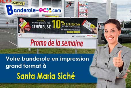 Création graphique gratuite de votre banderole pas cher à Santa-Maria-Siché (Corse-du-sud/20190)
