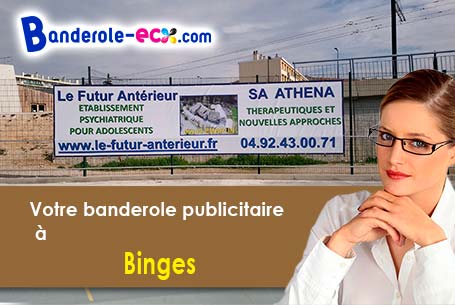 Banderole publicitaire pour vos foires à Binges (Côte-d'or/21270)