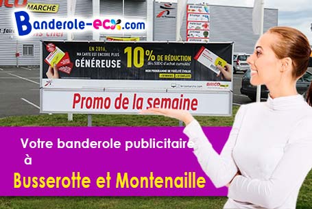 Banderole publicitaire pour vos foires à Busserotte-et-Montenaille (Côte-d'or/21580)
