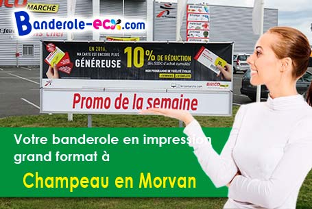 Banderole publicitaire pour vos foires à Champeau-en-Morvan (Côte-d'or/21210)