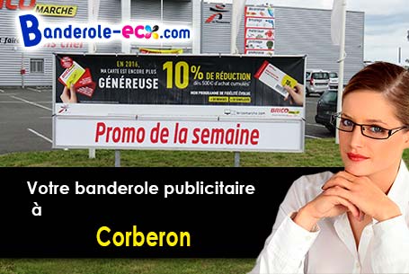 A Corberon (Côte-d'or/21250) commandez votre banderole personnalisée