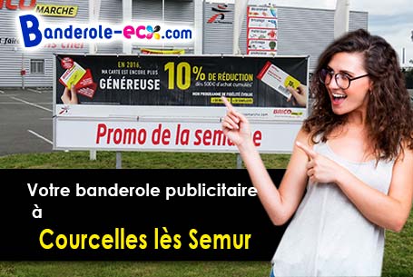 Banderole publicitaire pour vos foires à Courcelles-lès-Semur (Côte-d'or/21140)
