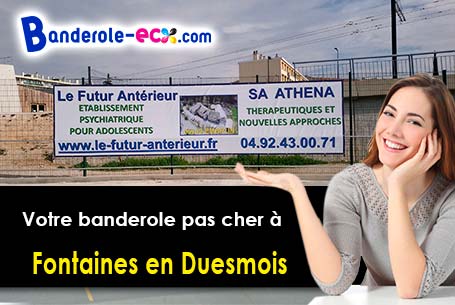 Banderole publicitaire pour vos foires à Fontaines-en-Duesmois (Côte-d'or/21450)