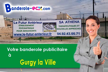 Banderole publicitaire pour vos foires à Gurgy-la-Ville (Côte-d'or/21290)