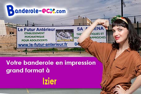 A Izier (Côte-d'or/21110) commandez votre banderole personnalisée