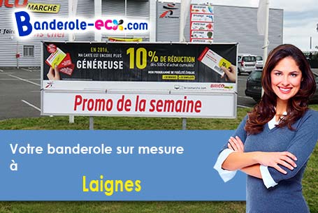 A Laignes (Côte-d'or/21330) commandez votre banderole personnalisée