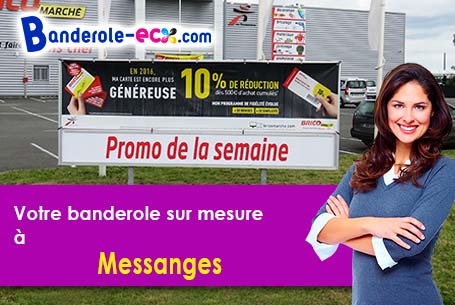 A Messanges (Côte-d'or/21220) commandez votre banderole personnalisée