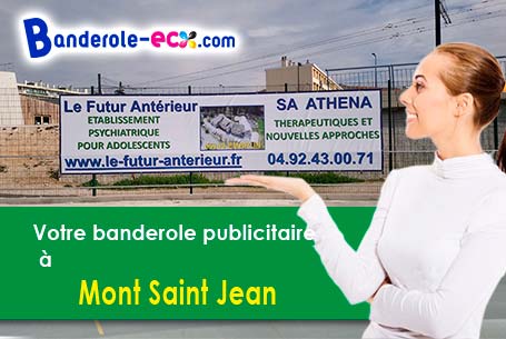 A Mont-Saint-Jean (Côte-d'or/21320) commandez votre banderole personnalisée