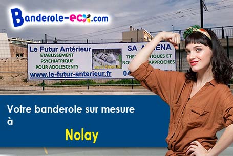A Nolay (Côte-d'or/21340) commandez votre banderole personnalisée