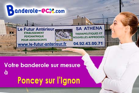 Banderole publicitaire pour vos foires à Poncey-sur-l'Ignon (Côte-d'or/21440)