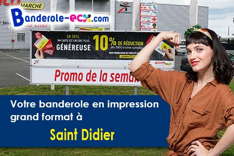 Banderole publicitaire pour vos foires à Saint-Didier (Côte-d'or/21210)