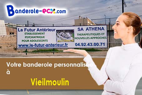 Banderole publicitaire pour vos foires à Vieilmoulin (Côte-d'or/21540)