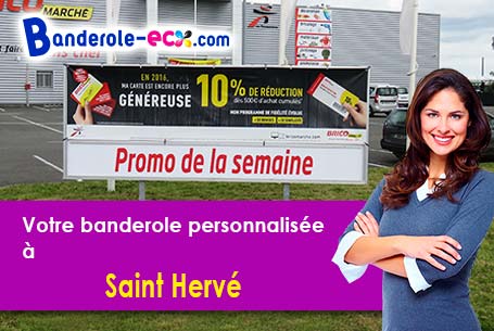 Banderole publicitaire pour vos foires à Saint-Hervé (Côtes-d'armor/22460)
