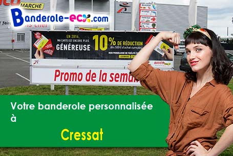 Banderole publicitaire pour vos foires à Cressat (Creuse/23140)