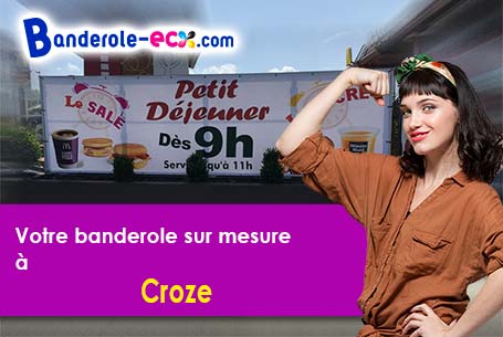 A Croze (Creuse/23500) commandez votre banderole personnalisée