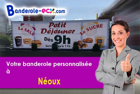 Banderole publicitaire pour vos foires à Néoux (Creuse/23200)