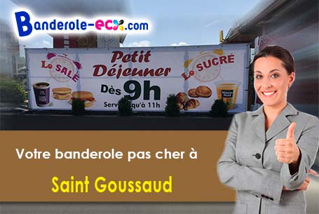 Banderole publicitaire pour vos foires à Saint-Goussaud (Creuse/23430)