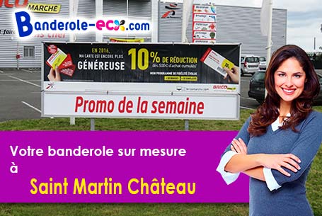 Banderole publicitaire pour vos foires à Saint-Martin-Château (Creuse/23460)