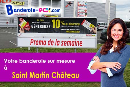 Banderole publicitaire pour vos foires à Saint-Martin-Château (Creuse/23460)