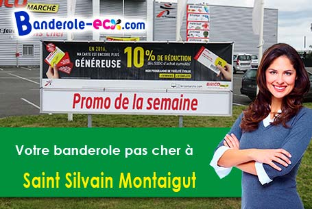 Banderole publicitaire pour vos foires à Saint-Silvain-Montaigut (Creuse/23320)