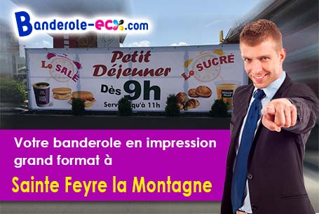 Banderole publicitaire pour vos foires à Sainte-Feyre-la-Montagne (Creuse/23500)