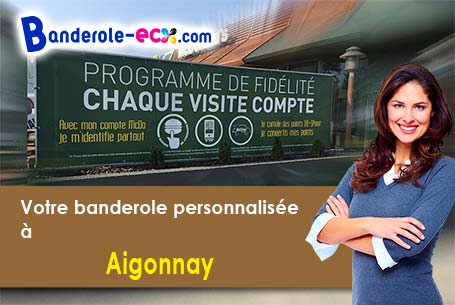 Création graphique offerte de votre banderole publicitaire à Aigonnay (Deux-Sèvres/79370)