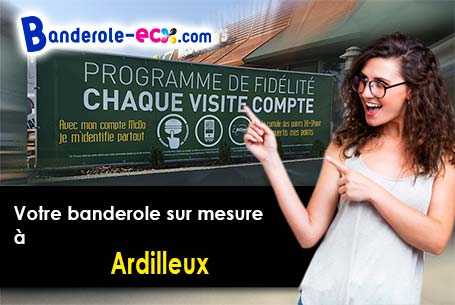 Création graphique offerte de votre banderole publicitaire à Ardilleux (Deux-Sèvres/79110)
