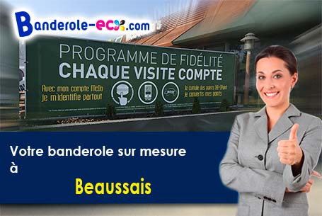 Création graphique offerte de votre banderole publicitaire à Beaussais (Deux-Sèvres/79370)