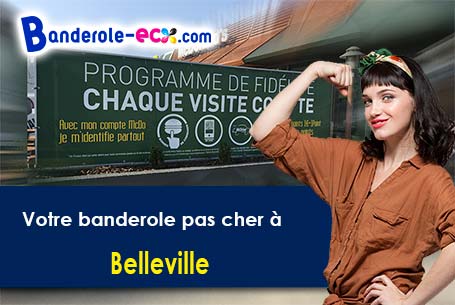 Création maquette inclus pour votre banderole personnalisée à Belleville (Deux-Sèvres/79360)