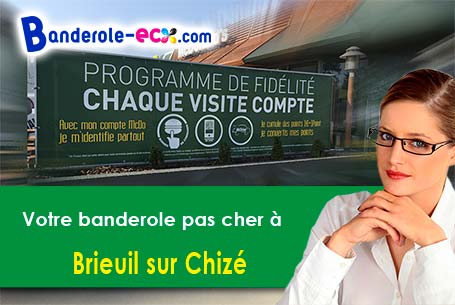 Création graphique offerte de votre banderole publicitaire à Brieuil-sur-Chizé (Deux-Sèvres/79170)